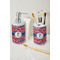 Cheerleader Ceramic Bathroom Accessories - LIFESTYLE (toothbrush holder & soap dispenser)