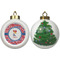 Cheerleader Ceramic Christmas Ornament - X-Mas Tree (APPROVAL)