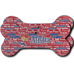 Cheerleader Ceramic Dog Ornament - Front & Back w/ Name or Text