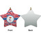 Cheerleader Ceramic Flat Ornament - Star Front & Back (APPROVAL)