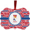 Cheerleader Christmas Ornament (Front View)
