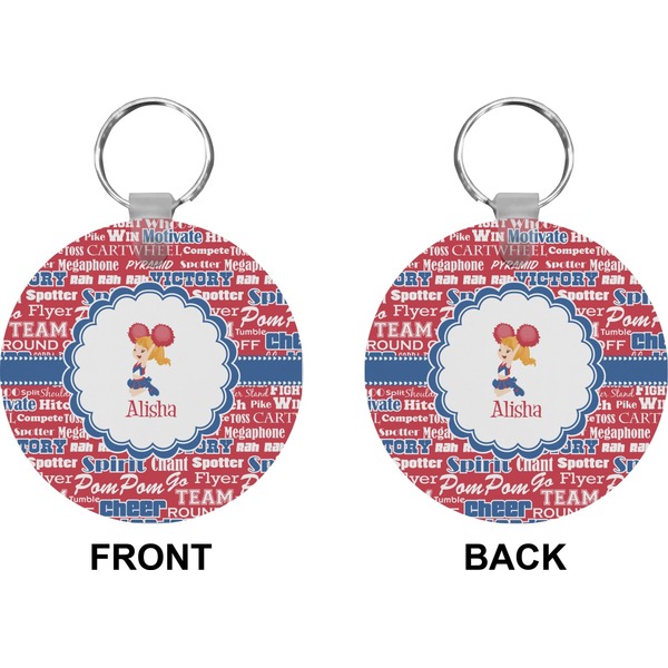 Cheerleader Circle Keychain (Front + Back)