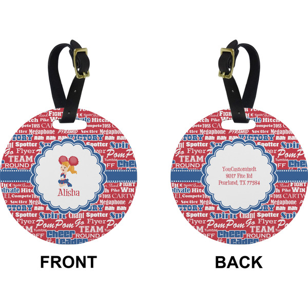 Cheerleader Circle Luggage Tag (Front + Back)
