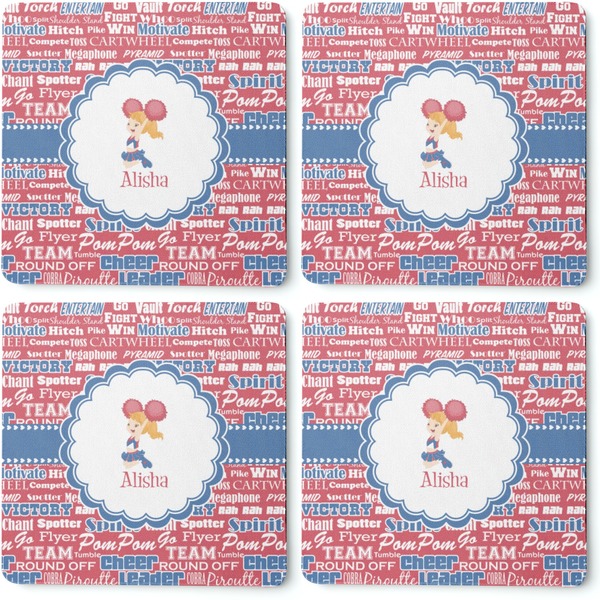 Cheerleader Coaster Rubber Back - Apvl