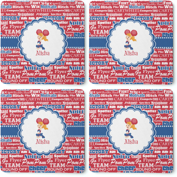 Cheerleader Coaster Rubber Back - Apvl
