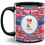 Cheerleader 11 Oz Coffee Mug - Black (Personalized)