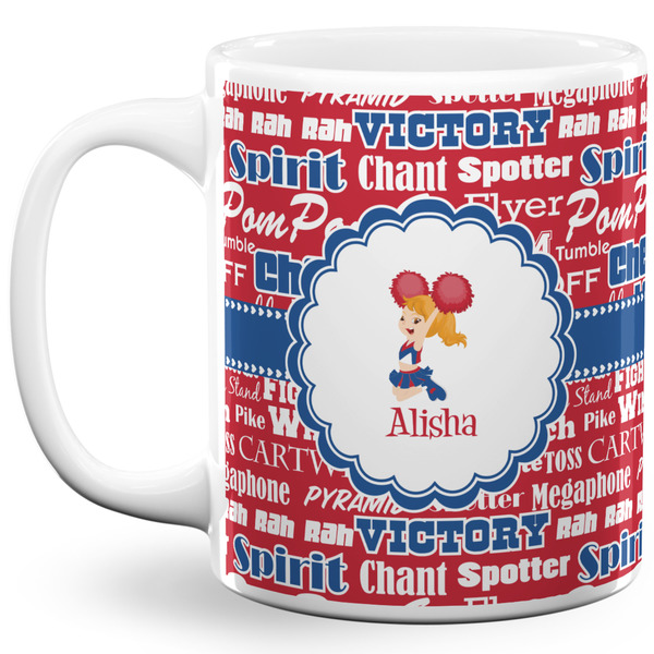 Custom Cheerleader 11 Oz Coffee Mug - White (Personalized)