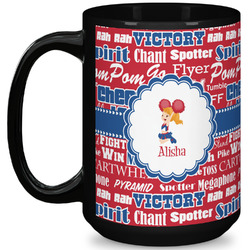 Cheerleader 15 Oz Coffee Mug - Black (Personalized)