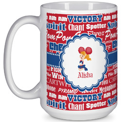 Cheerleader 15 Oz Coffee Mug - White (Personalized)