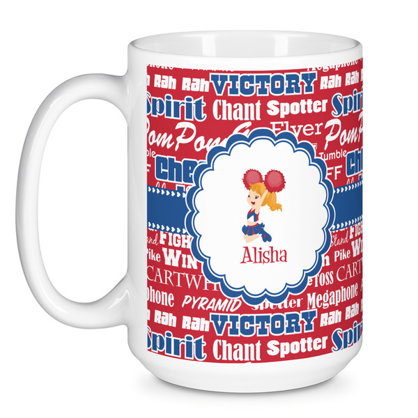Cheerleader Coffee Mug - 15 oz - White