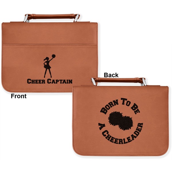 Cheerleader Cognac Leatherette Bible Covers - Large Double Sided Apvl