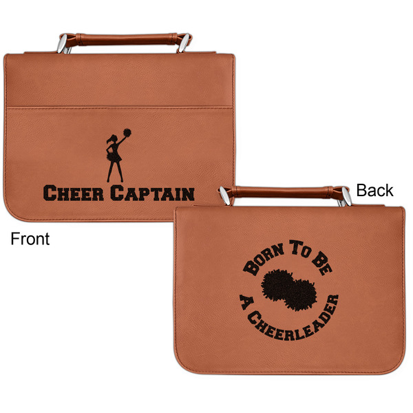 Cheerleader Cognac Leatherette Bible Covers - Small Double Sided Apvl