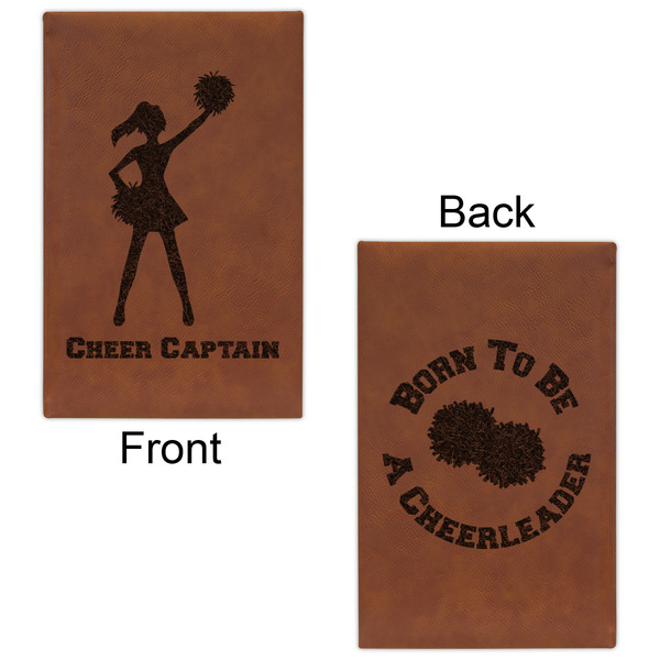 Cheerleader Cognac Leatherette Journal - Double Sided - Apvl