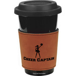 Cheerleader Leatherette Cup Sleeve - Single Sided (Personalized)