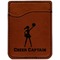Cheerleader Cognac Leatherette Phone Wallet close up