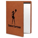 Cheerleader Leatherette Portfolio with Notepad (Personalized)