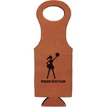 Cheerleader Leatherette Wine Tote - Double Sided (Personalized)