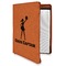 Cheerleader Leatherette Zipper Portfolio with Notepad - Double Sided (Personalized)