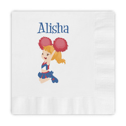 Cheerleader Embossed Decorative Napkins (Personalized)