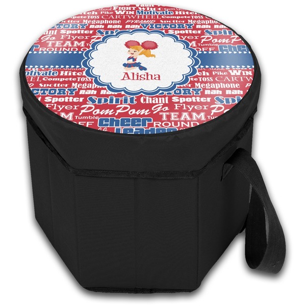 Cheerleader Collapsible Personalized Cooler & Seat (Closed)