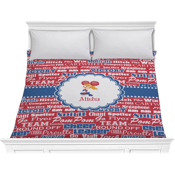 Custom Cheerleader Comforter - King (Personalized)