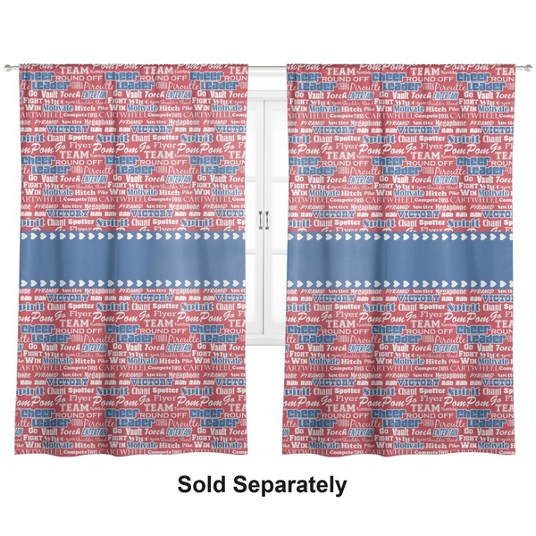 Custom Cheerleader Curtain Panel - Custom Size