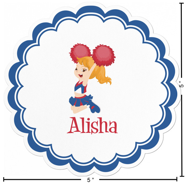 Cheerleader Custom Shape Iron On Patches - L - APPROVAL