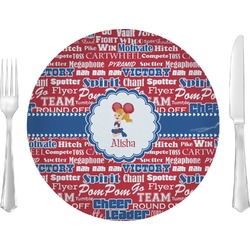 Cheerleader 10" Glass Lunch / Dinner Plates - Single or Set (Personalized)