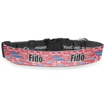 Cheerleader Deluxe Dog Collar - Double Extra Large (20.5" to 35") (Personalized)
