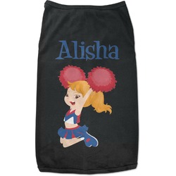 Cheerleader Black Pet Shirt (Personalized)