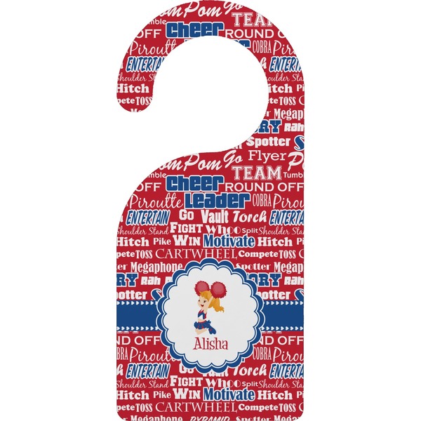 Custom Cheerleader Door Hanger (Personalized)