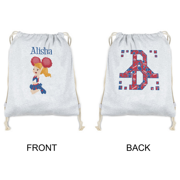 Cheerleader Drawstring Backpacks - Sweatshirt Fleece - Double Sided - APPROVAL
