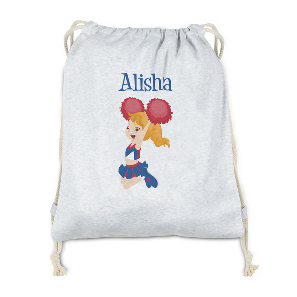 Custom Cheerleader Drawstring Backpack - Sweatshirt Fleece - Double Sided (Personalized)