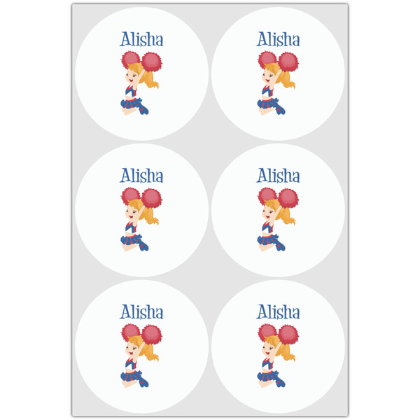 Cheerleader Drink Topper - Large - Set of 6
