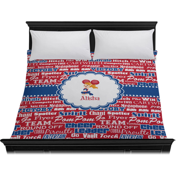 Cheerleader Duvet Cover - King - On Bed - No Prop
