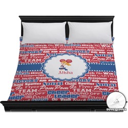 Cheerleader Duvet Cover - King (Personalized)