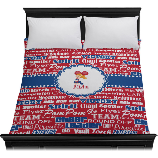 Cheerleader Duvet Cover - Queen - On Bed - No Prop