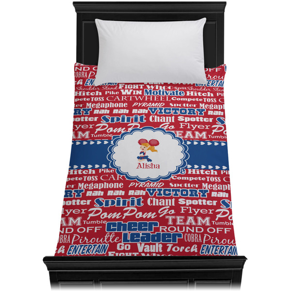 Cheerleader Duvet Cover - Twin - On Bed - No Prop