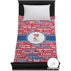 Cheerleader Duvet Cover - Twin XL (Personalized)