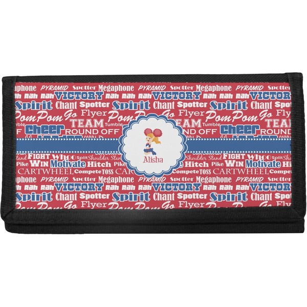 Custom Cheerleader Canvas Checkbook Cover (Personalized)