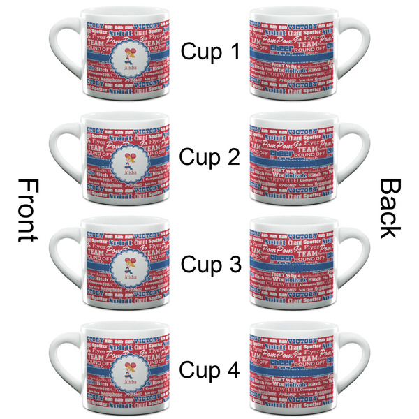Cheerleader Espresso Cup - 6oz (Double Shot Set of 4) APPROVAL