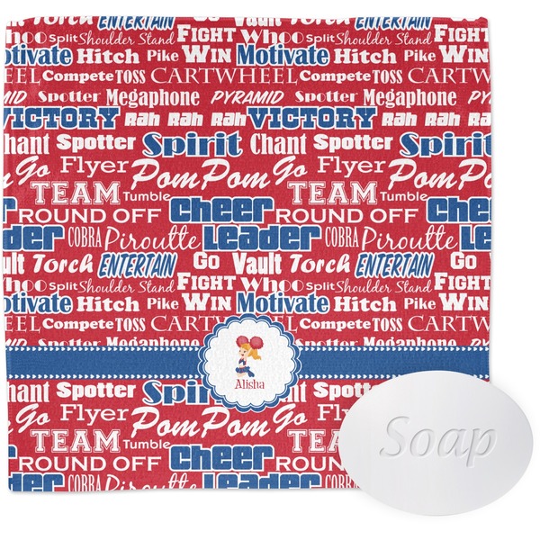 Custom Cheerleader Washcloth (Personalized)