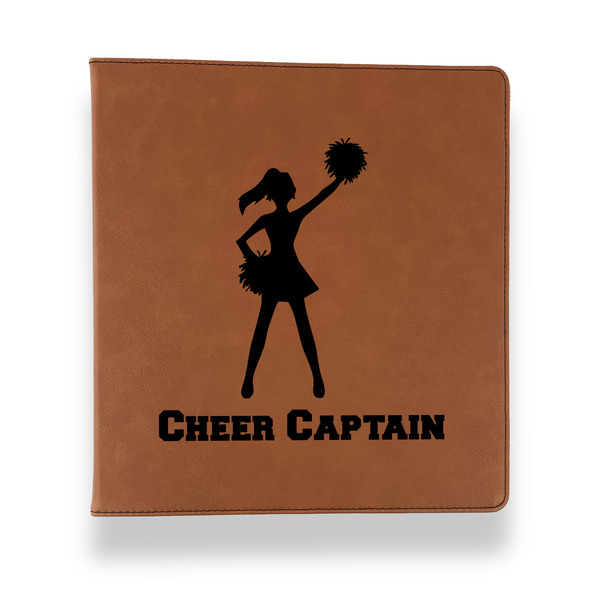 Cheerleader Leather Binder - 1" - Rawhide - Front View