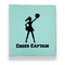 Cheerleader Leather Binder - 1" - Teal (Personalized)