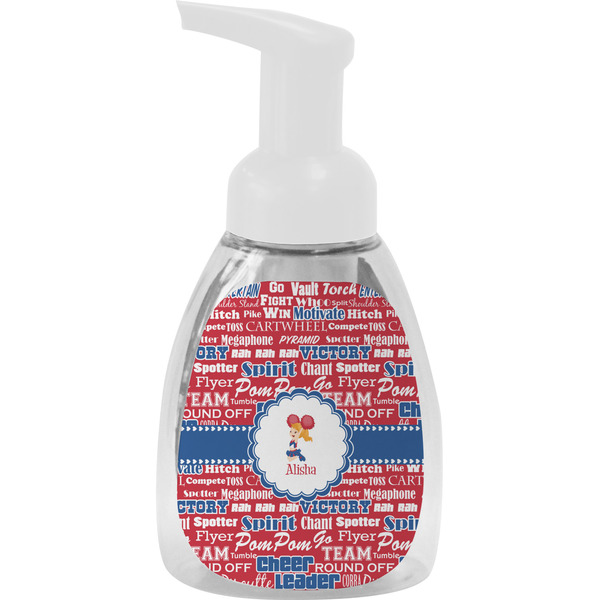 Custom Cheerleader Foam Soap Bottle - White (Personalized)