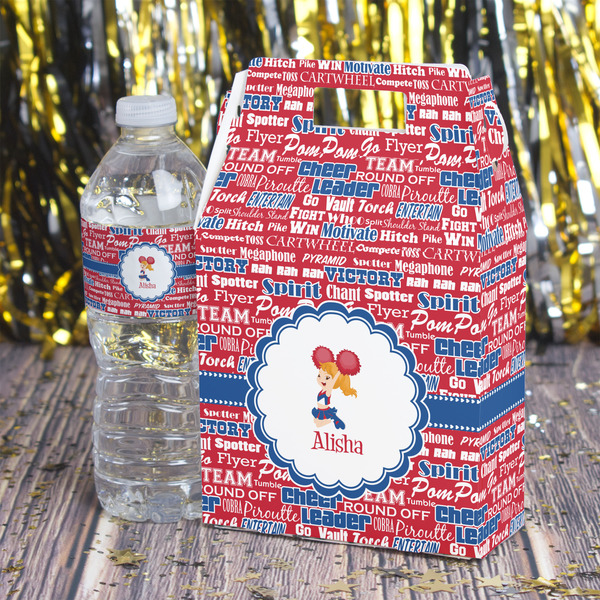 Cheerleader Gable Favor Box - In Context