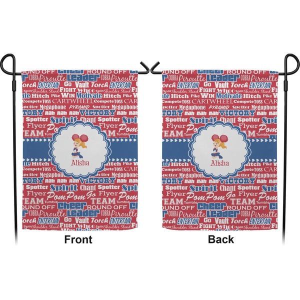Cheerleader Garden Flag - Double Sided Front and Back