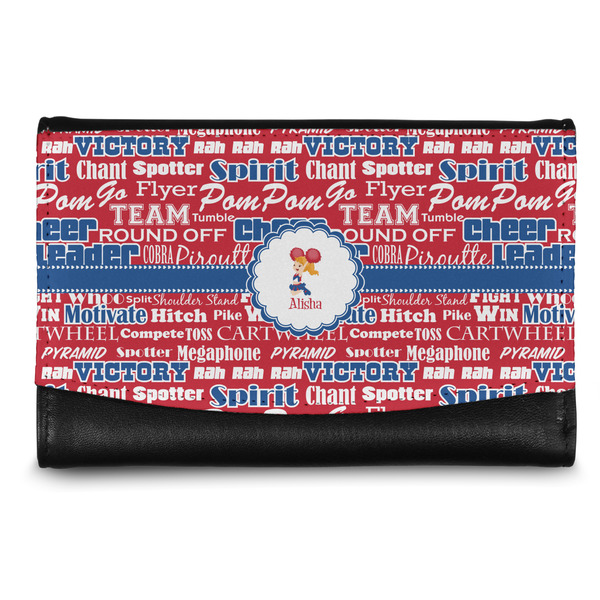 Custom Cheerleader Genuine Leather Women's Wallet - Small (Personalized)