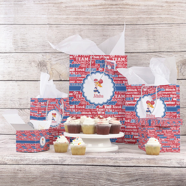 Cheerleader Gift Bags - In Context