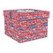 Cheerleader Gift Boxes with Lid - Canvas Wrapped - Large - Front/Main